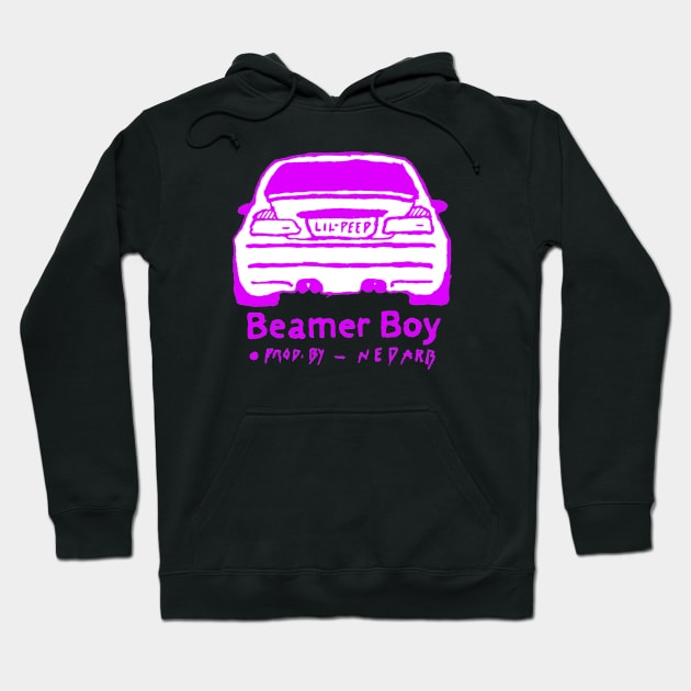 Purple lil peep hoodie outlet
